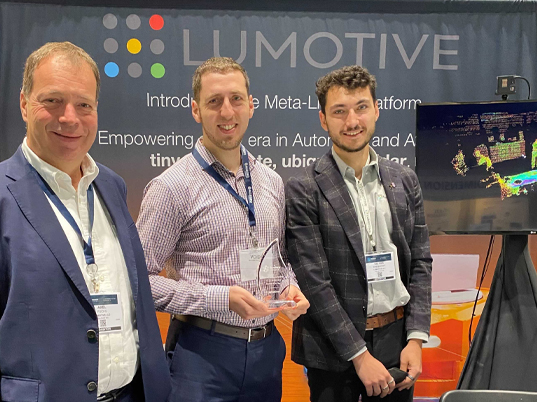 Lumotive Wins “Best of Sensors 2021 – Startup of the Year” Award